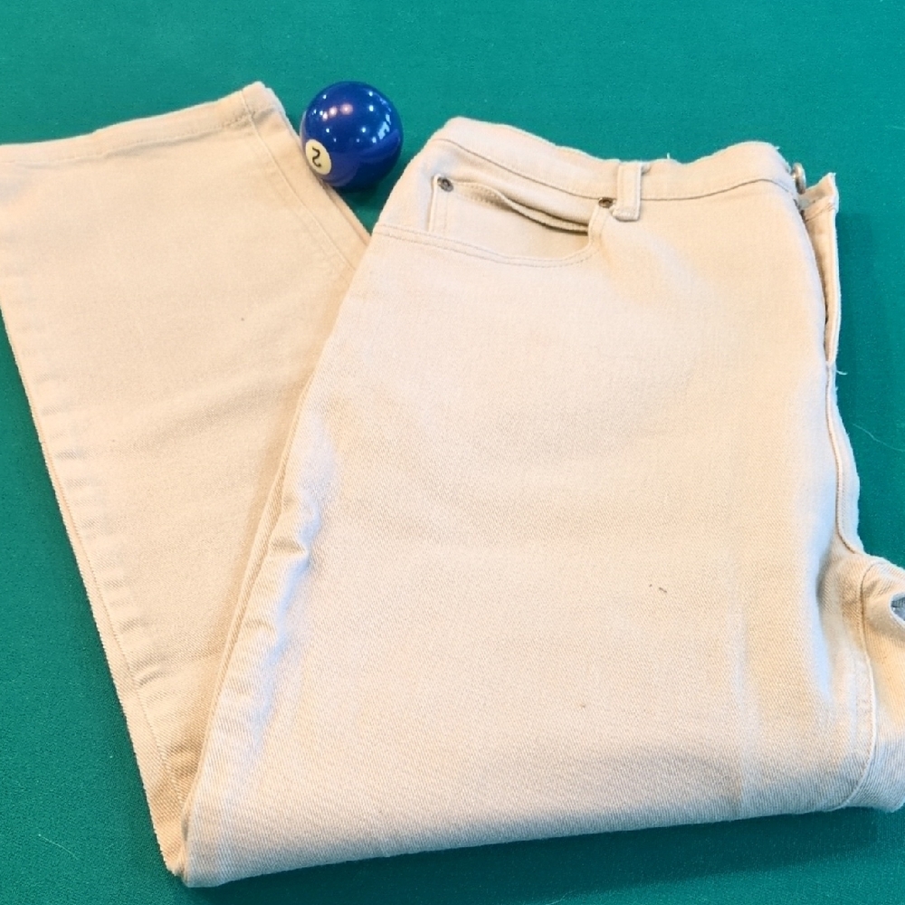 Coldwater Creek Beige Cotton Blend Pants